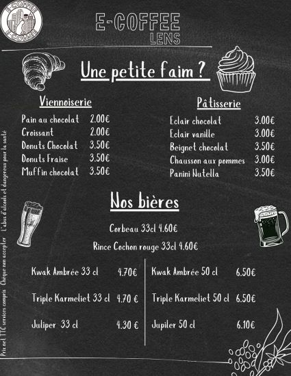 Tarifs nourriture