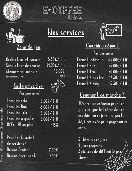 Tarifs services
